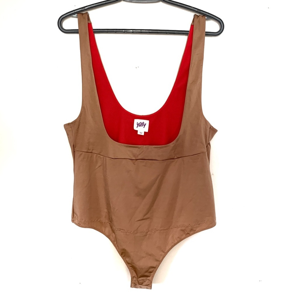 Yitty Headliner Shaping Open Bust Thong Bodysuit Size 1X